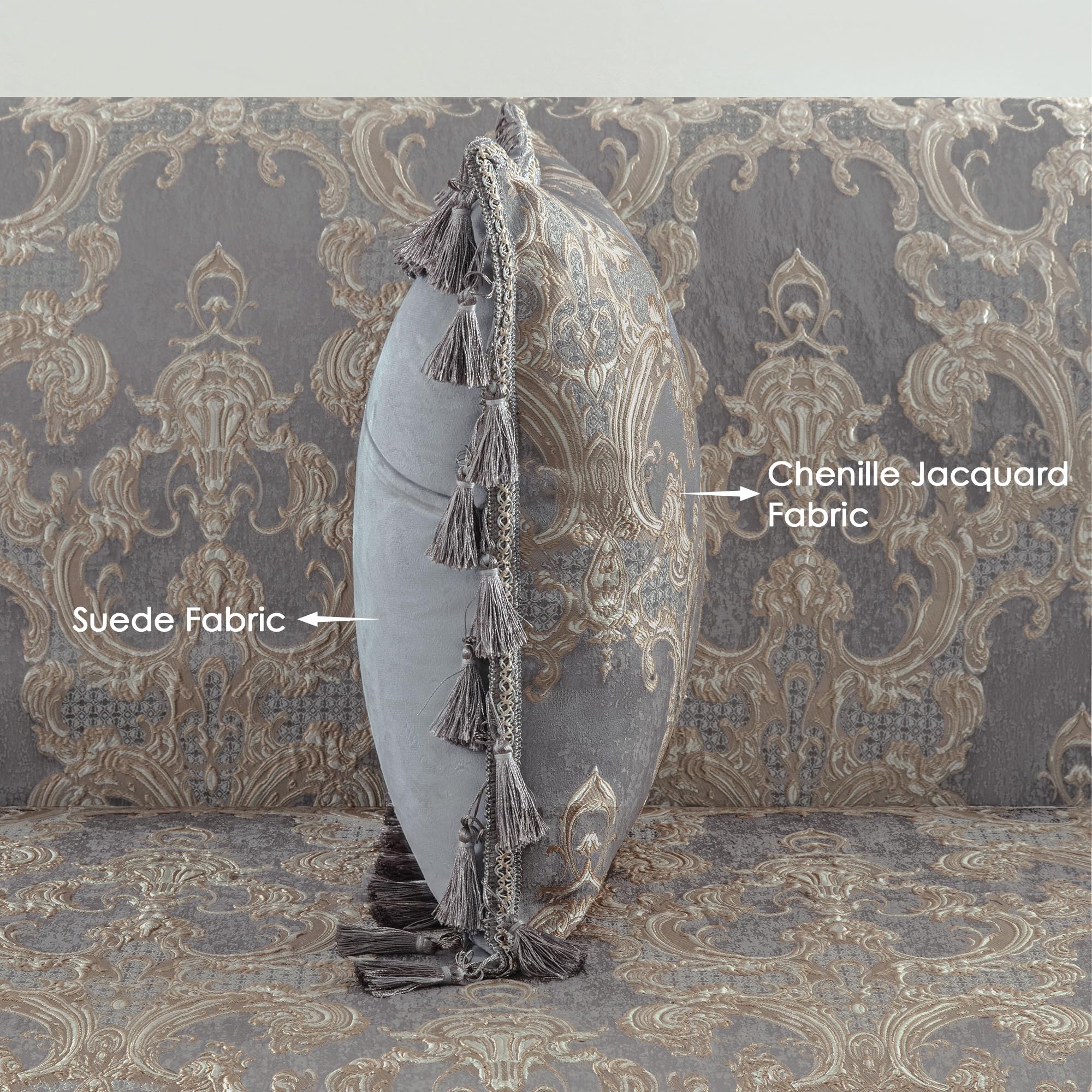 枕カバー　Louis XIV Amazon.com: Loom and Mill Luxury Throw Pillow Cover 20 x 20 Inches